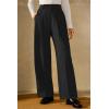 imageArachampCloz Womens WrinkleFree Pleated High Waisted Business Casual Wide Leg Dress Pants 2026Black