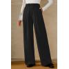 imageArachampCloz Womens WrinkleFree Pleated High Waisted Business Casual Wide Leg Dress Pants 2026Black
