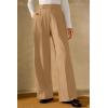 imageArachampCloz Womens WrinkleFree Pleated High Waisted Business Casual Wide Leg Dress Pants 2026Camel