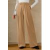imageArachampCloz Womens WrinkleFree Pleated High Waisted Business Casual Wide Leg Dress Pants 2026Camel