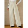 imageArachampCloz Womens WrinkleFree Pleated High Waisted Business Casual Wide Leg Dress Pants 2026Offwhite
