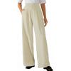 imageArachampCloz Womens WrinkleFree Pleated High Waisted Business Casual Wide Leg Dress Pants 2026Offwhite