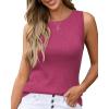imageArachampCloz Womens Wool Blend Sweaters Non See Through AllSeason Business Casual Tank 2026Rose Red