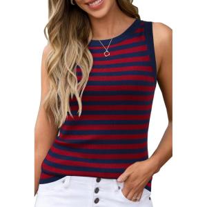 imageArachampCloz Womens Wool Blend Sweaters Non See Through AllSeason Business Casual Tank 2026Bluered