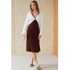 imageArachampCloz Womens 100 Cotton Bolero Shrug V Neck Cropped Cardigan Knit SweatersWhite