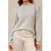 imageArachampCloz Womens 100 Cotton Sweaters Spring Summer Casual Relaxed Fit Cozy Sweatshirt Tops 2026Beige Grey Heather