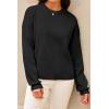 imageArachampCloz Womens 100 Cotton Sweaters Spring Summer Casual Relaxed Fit Cozy Sweatshirt Tops 2026Black