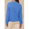 imageArachampCloz Womens 100 Cotton Sweaters Spring Summer Casual Relaxed Fit Cozy Sweatshirt Tops 2026Blue