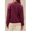 imageArachampCloz Womens 100 Cotton Sweaters Spring Summer Casual Relaxed Fit Cozy Sweatshirt Tops 2026Burgundy