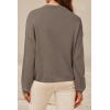imageArachampCloz Womens 100 Cotton Sweaters Spring Summer Casual Relaxed Fit Cozy Sweatshirt Tops 2026Dark Coffee