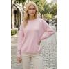 imageArachampCloz Womens 100 Cotton Sweaters Spring Summer Casual Relaxed Fit Cozy Sweatshirt Tops 2026Light Pink
