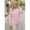 imageArachampCloz Womens 100 Cotton Sweaters Spring Summer Casual Relaxed Fit Cozy Sweatshirt Tops 2026Light Pink