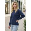 imageArachampCloz Womens 100 Cotton Sweaters Spring Summer Casual Relaxed Fit Cozy Sweatshirt Tops 2026Navy