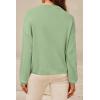 imageArachampCloz Womens 100 Cotton Sweaters Spring Summer Casual Relaxed Fit Cozy Sweatshirt Tops 2026Sage Green