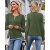 imageArachampCloz Womens Cable Knit Fall Soft Lightweight Sweater Cardigans 2025Army Green