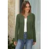 imageArachampCloz Womens Cable Knit Fall Soft Lightweight Sweater Cardigans 2025Army Green