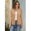 imageArachampCloz Womens Cable Knit Fall Soft Lightweight Sweater Cardigans 2025Camel