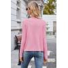 imageArachampCloz Womens Cable Knit Fall Soft Lightweight Sweater Cardigans 2025Pink