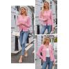 imageArachampCloz Womens Cable Knit Fall Soft Lightweight Sweater Cardigans 2025Pink