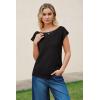 imageArachampCloz Womens Cashmere Blend Cap Sleeve Hollow Out Sweater Vest Casual Loose Knit Summer Tops 2026Black