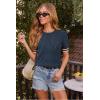 imageArachampCloz Womens Cotton Blend Breathable Crochet Summer Tops 2025Navy Apricot