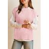 imageArachampCloz Womens Cotton Blend Cap Sleeve Side Slit Sweater Vest Fall Casual Tops 2025Light Pink
