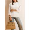 imageArachampCloz Womens Cotton Blend Cap Sleeve Side Slit Sweater Vest Fall Casual Tops 2025Offwhite