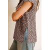 imageArachampCloz Womens Cotton Blend Cap Sleeve Side Slit Sweater Vest Fall Casual Tops 2025White Brown