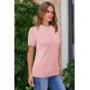 imageArachampCloz Womens Lightweight Wool Blend Short Sleeve Sweater Top Business CasualLight Pink