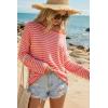 imageArachampCloz Womens Oversized Linen Blend Beach Vacation Cover Up Summer Casual Off Shoulder Tops 2026Coral Pink