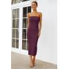 imageArachampCloz Womens Silk Blend Fold Over Elegant Classy Wedding Guest Dress 2025Burgundy Purple