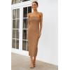 imageArachampCloz Womens Silk Blend Fold Over Elegant Classy Wedding Guest Dress 2025Khaki