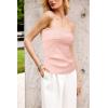 imageArachampCloz Womens Silk Blend Non See Through Non Slip Summer Spring Casual Tube Top 2026Light Pink