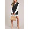 imageArachampCloz Womens Sweater Vest 2024 Fall Winter Knitted V Neck Oversized Casual Cap Sleeve Pullover Tank TopsBlack