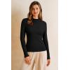 imageArachampCloz Womens Wool Blend Fall Seamless Rip Resistant Warm Layered Tops Business Casual SweatersAblack