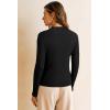 imageArachampCloz Womens Wool Blend Fall Seamless Rip Resistant Warm Layered Tops Business Casual SweatersAblack