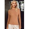 imageArachampCloz Womens Wool Blend Fall Seamless Rip Resistant Warm Layered Tops Business Casual SweatersAcamel