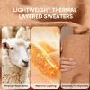 imageArachampCloz Womens Wool Blend Fall Seamless Rip Resistant Warm Layered Tops Business Casual SweatersAcamel