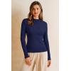 imageArachampCloz Womens Wool Blend Fall Seamless Rip Resistant Warm Layered Tops Business Casual SweatersAnavy