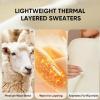 imageArachampCloz Womens Wool Blend Fall Seamless Rip Resistant Warm Layered Tops Business Casual SweatersOffwhite