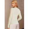 imageArachampCloz Womens Wool Blend Fall Seamless Rip Resistant Warm Layered Tops Business Casual SweatersOffwhite