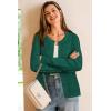 imageArachampCloz Womens Wool Blend Lightweight Spring Business Casual Cardigan Sweaters TopsDark Green