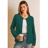 imageArachampCloz Womens Wool Blend Lightweight Spring Business Casual Cardigan Sweaters TopsDark Green