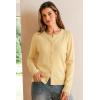 imageArachampCloz Womens Wool Blend Lightweight Spring Business Casual Cardigan Sweaters TopsYellow