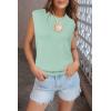 imageArachampCloz Womens Wool Blend Mock Neck Sweaters Vest Business Casual Lightweight Trendy Tops Summer Outfits 2026Celadon Green5046