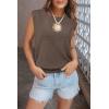 imageArachampCloz Womens Wool Blend Mock Neck Sweaters Vest Business Casual Lightweight Trendy Tops Summer Outfits 2026Coffee5046
