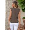 imageArachampCloz Womens Wool Blend Mock Neck Sweaters Vest Business Casual Lightweight Trendy Tops Summer Outfits 2026Coffee5046