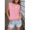 imageArachampCloz Womens Wool Blend Mock Neck Sweaters Vest Business Casual Lightweight Trendy Tops Summer Outfits 2026Pink5046