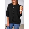 imageArachampCloz Womens Wool Blend Oversized Cardigan Sweaters Button Down Casual ClothingBlack