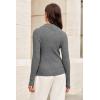 imageArachampCloz Womens Wool Blend Polo Sweater Shirt Business Casual Slim Fitted Fall Tops 2025Gray